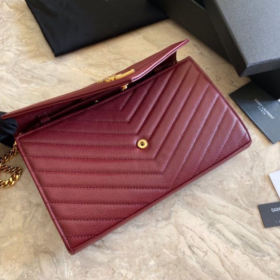 Replica Clarinetto in pelle martellata YSL Saint Laurent con busta con catena a busta Replica Clarinetto in pelle martellata YSL Saint Laurent con busta con catena a busta
