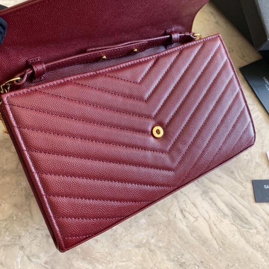 Replica Clarinetto in pelle martellata YSL Saint Laurent con busta con catena a busta Replica Clarinetto in pelle martellata YSL Saint Laurent con busta con catena a busta