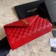 Replica Borsa a bustina media YSL Saint Laurent Mix Matelasse rossa