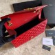 Replica Borsa a bustina media YSL Saint Laurent Mix Matelasse rossa