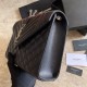 Replica Borsa per buste medie YSL Saint Laurent Mix Matelasse nero argento hardware