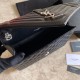 Replica Borsa per buste medie YSL Saint Laurent Mix Matelasse nero argento hardware