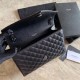 Replica Borsa per busta media YSL Saint Laurent Mix Matelasse nera in oro