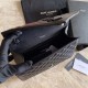 Replica Borsa per busta media YSL Saint Laurent Mix Matelasse nera in oro