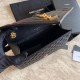 Replica Borsa per busta media YSL Saint Laurent Mix Matelasse nera