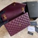 Replica Sacchetto busta media YSL Saint Laurent Mix Matelasse Claret