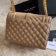 Replica Sacchetto busta media YSL Saint Laurent Mix Matelasse Albicocca