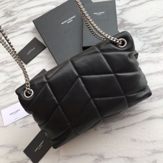 Replica Borsa a tracolla Yul Saint Laurent Loulou piccola nera