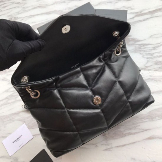 Replica Borsa a tracolla Yul Saint Laurent Loulou piccola nera