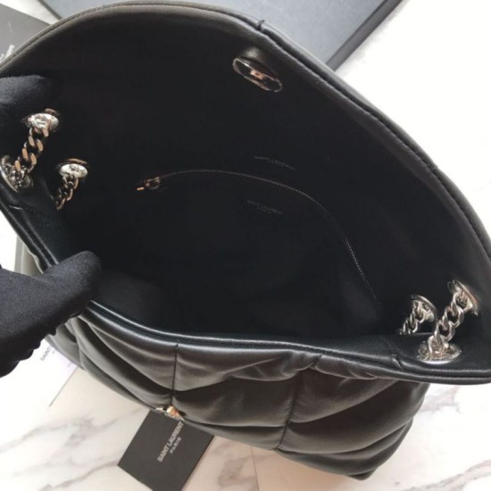 Replica Borsa a tracolla Yul Saint Laurent Loulou piccola nera
