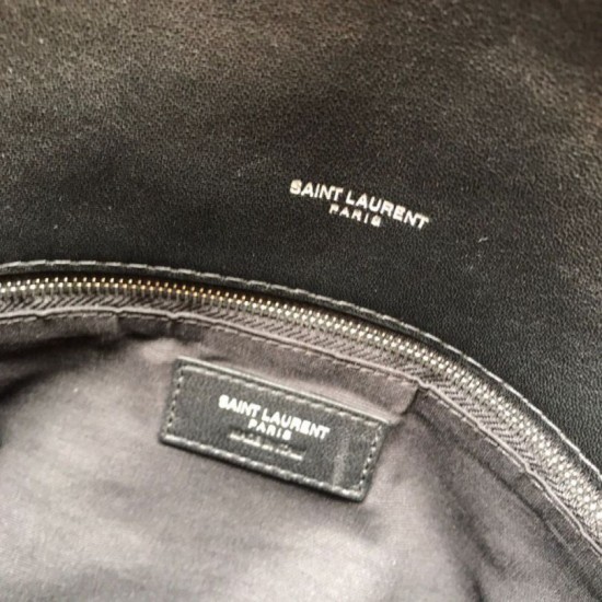 Replica Borsa a tracolla Yul Saint Laurent Loulou piccola nera