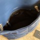 Replica Borsa a tracolla Yul Saint Laurent Loulou piccola blu