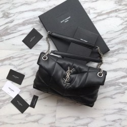Replica Borsa a tracolla Yul Saint Laurent Loulou piccola nera