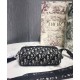 Replica Borsa a tracolla obliqua Christian Dior Safari Dior Blu scuro