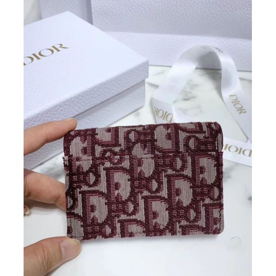 Replica Portafoglio da sella obliquo Christian Dior rosso