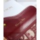 Replica Portafoglio da sella obliquo Christian Dior rosso