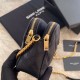 Replica Borsa YSL Saint Laurent Becky con doppia zip in pelle di agnello trapuntata nera