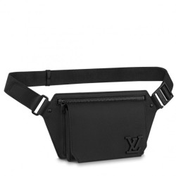 Replica Aerogram Slingbag Pelle di vitello M57081 Nera