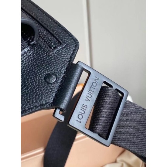 Replica Aerogram Slingbag Pelle di vitello M57081 Nera
