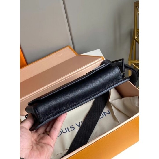 Replica Aerogram Slingbag Pelle di vitello M57081 Nera