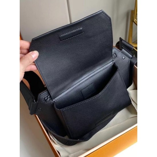 Replica Aerogram Slingbag Pelle di vitello M57081 Nera