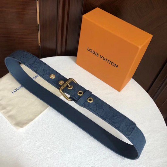 Replica Signature 35mm Cintura Monogram Denim M0175Q