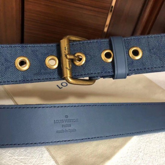 Replica Signature 35mm Cintura Monogram Denim M0175Q