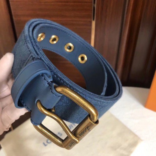 Replica Signature 35mm Cintura Monogram Denim M0175Q