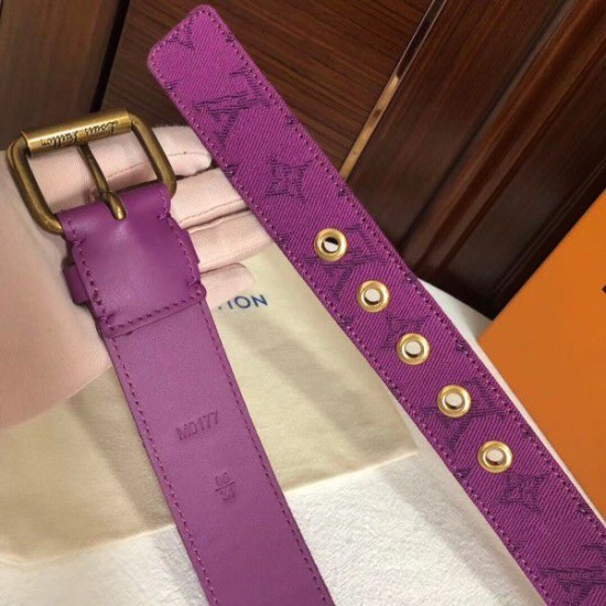 Replica Cintura Signature 35mm Monogram Denim M0177Q