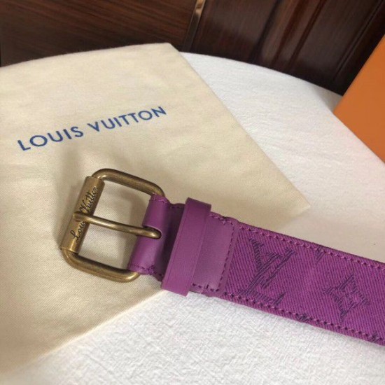 Replica Cintura Signature 35mm Monogram Denim M0177Q