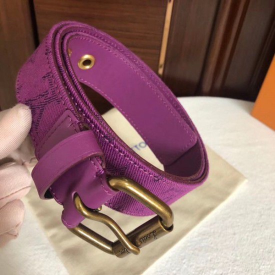 Replica Cintura Signature 35mm Monogram Denim M0177Q