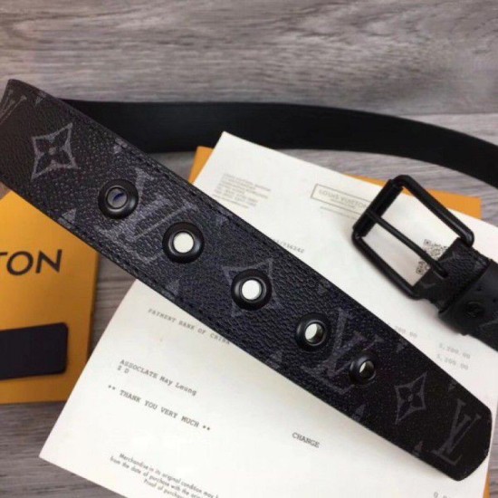 Replica Cintura Voyager 35mm Monogram Eclipse M0043T