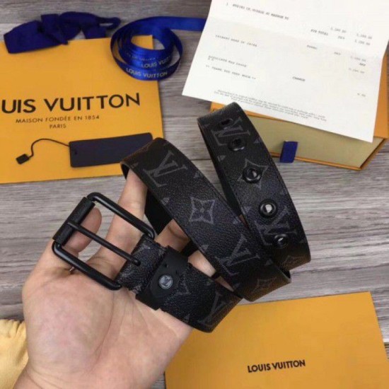 Replica Cintura Voyager 35mm Monogram Eclipse M0043T