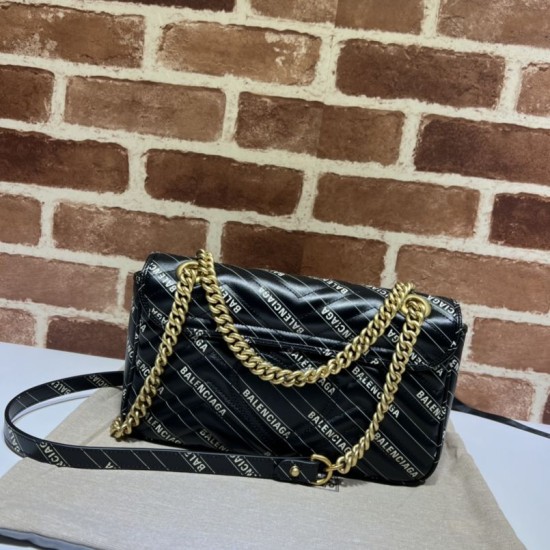 Replica The Hacker Project borsa piccola GG Marmont 443497 Nera
