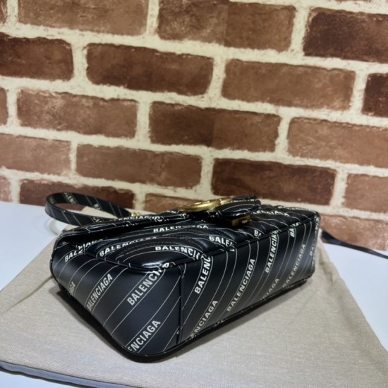 Replica The Hacker Project borsa piccola GG Marmont 443497 Nera