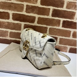 Replica The Hacker Project borsa piccola GG Marmont 443497 Crema