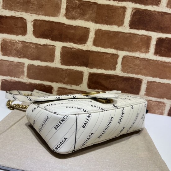 Replica The Hacker Project borsa piccola GG Marmont 443497 Crema