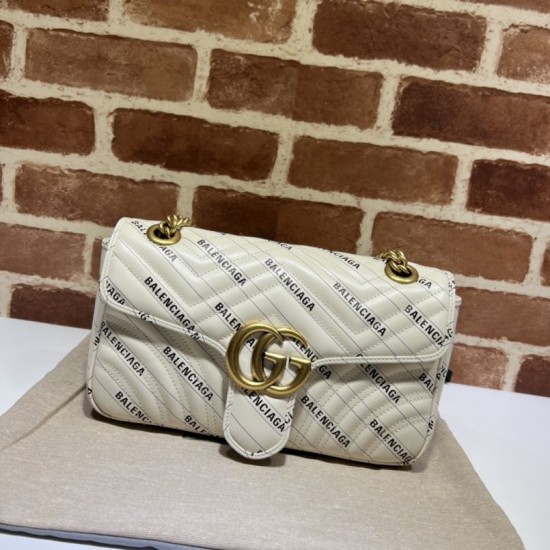 Replica The Hacker Project borsa piccola GG Marmont 443497 Crema