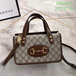 Replica Borsa mini con manico superiore Horsebit 1955 645453