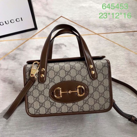 Replica Borsa mini con manico superiore Horsebit 1955 645453