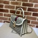 Replica Ophidia Borsa piccola con manico superiore e Web 651055 Bianco