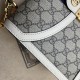 Replica Ophidia Borsa piccola con manico superiore e Web 651055 Bianco