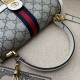 Replica Ophidia Borsa piccola con manico superiore e Web 651055 Bianco