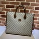 Replica Borsa media con borsa G intrecciata 674148 marrone