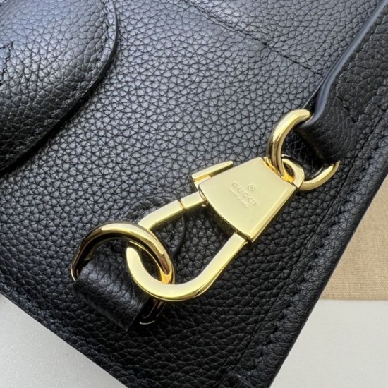 Replica Borsa piccola con logo 674822 Nera