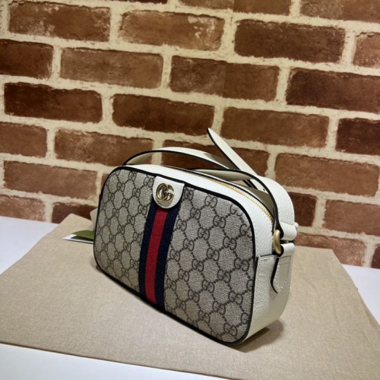Replica Borsa a tracolla piccola Ophidia 681064 Marrone