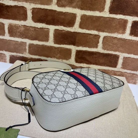 Replica Borsa a tracolla piccola Ophidia 681064 Marrone