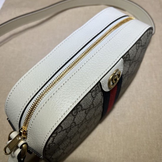 Replica Borsa a tracolla piccola Ophidia 681064 Marrone