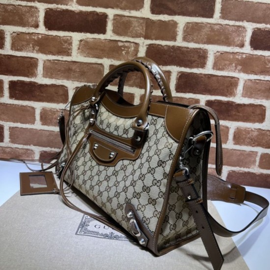 Replica Borsa Hacker Project media Neo Classic 681695 Marrone