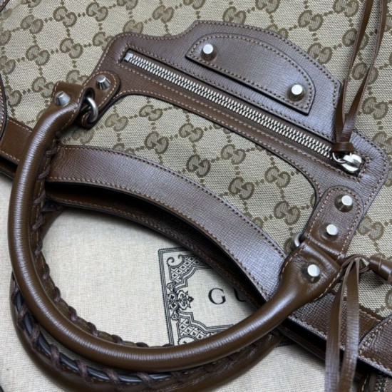 Replica Borsa Hacker Project media Neo Classic 681695 Marrone